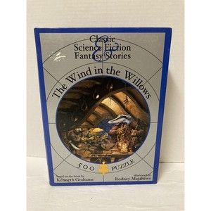 Vintage Blue Opal The Wind And The Willows 500 Piece Puzzle Fantasy World